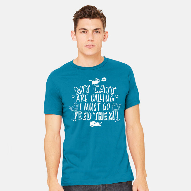 My Cats Are Calling-mens heavyweight tee-tobefonseca