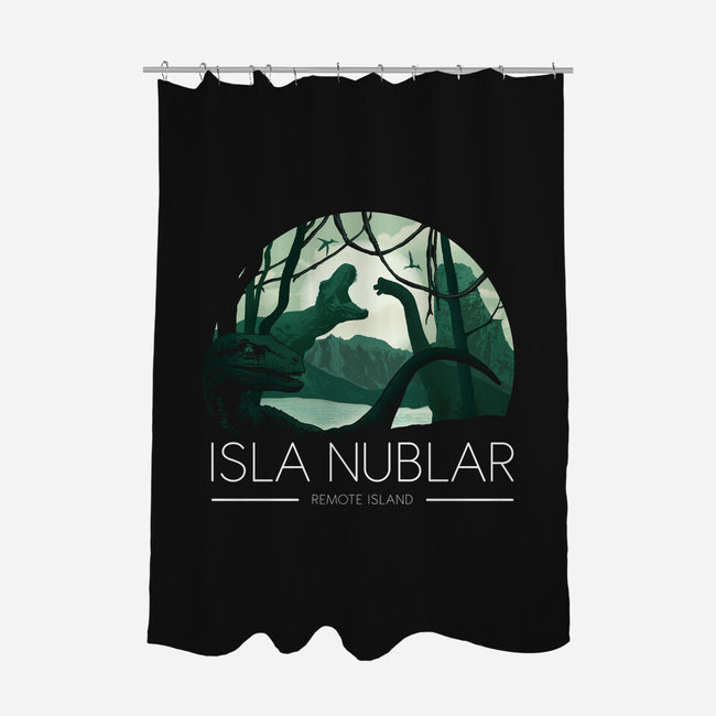 The Remote Island-none polyester shower curtain-fanfreak1