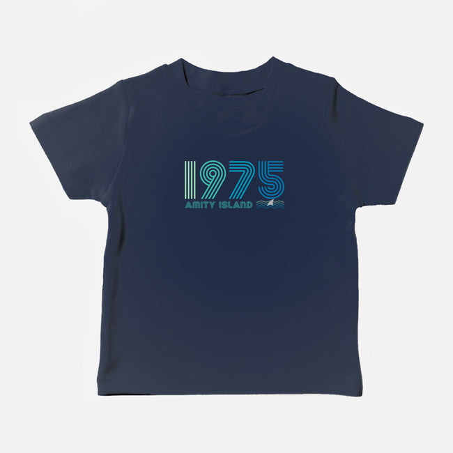 Amity Island 1975-baby basic tee-DrMonekers