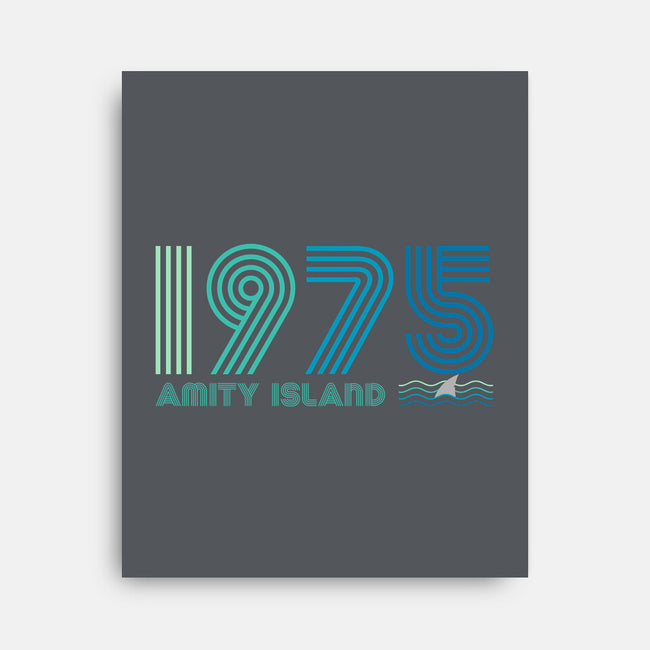 Amity Island 1975-none stretched canvas-DrMonekers