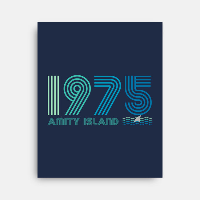 Amity Island 1975-none stretched canvas-DrMonekers