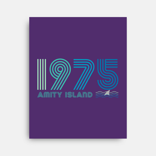 Amity Island 1975-none stretched canvas-DrMonekers