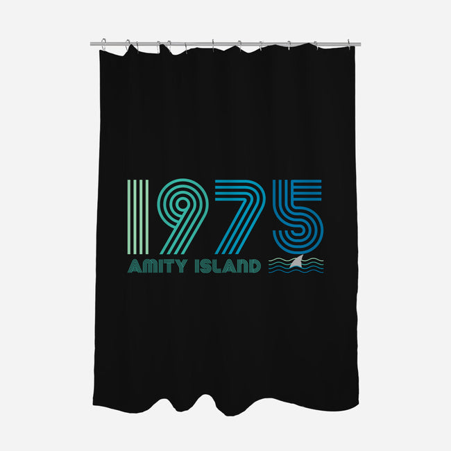 Amity Island 1975-none polyester shower curtain-DrMonekers