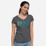 Amity Island 1975-womens v-neck tee-DrMonekers