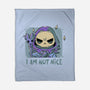 I Am Not Nice-none fleece blanket-xMorfina