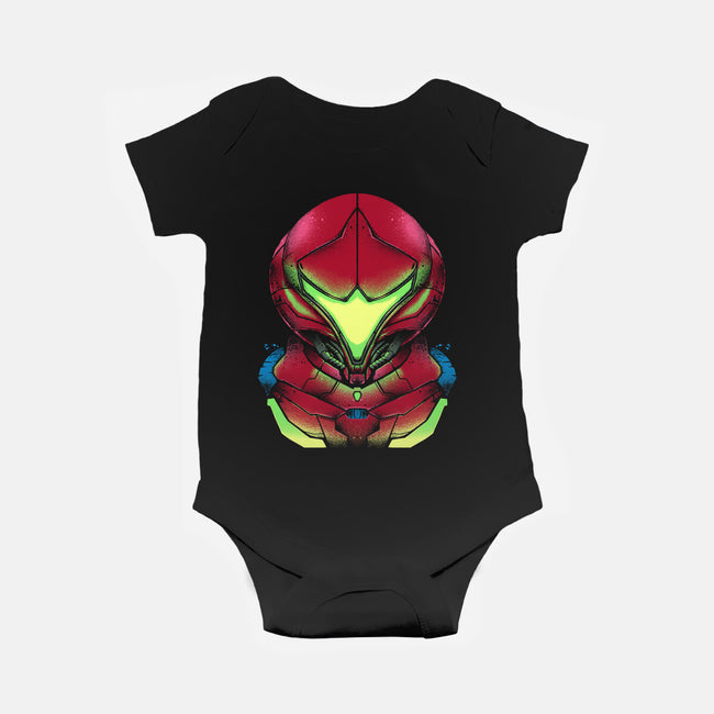 Metroid Dread-baby basic onesie-RamenBoy