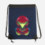 Metroid Dread-none drawstring bag-RamenBoy
