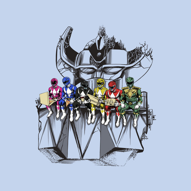 Lunch Atop A Mega-womens basic tee-zascanauta