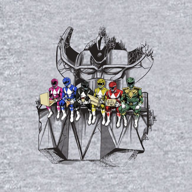 Lunch Atop A Mega-womens basic tee-zascanauta