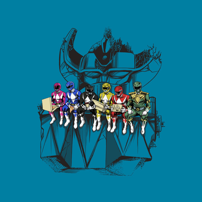 Lunch Atop A Mega-womens basic tee-zascanauta