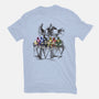 Lunch Atop A Mega-womens fitted tee-zascanauta