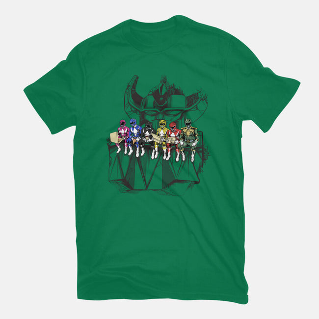 Lunch Atop A Mega-womens fitted tee-zascanauta