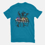 Lunch Atop A Mega-womens fitted tee-zascanauta
