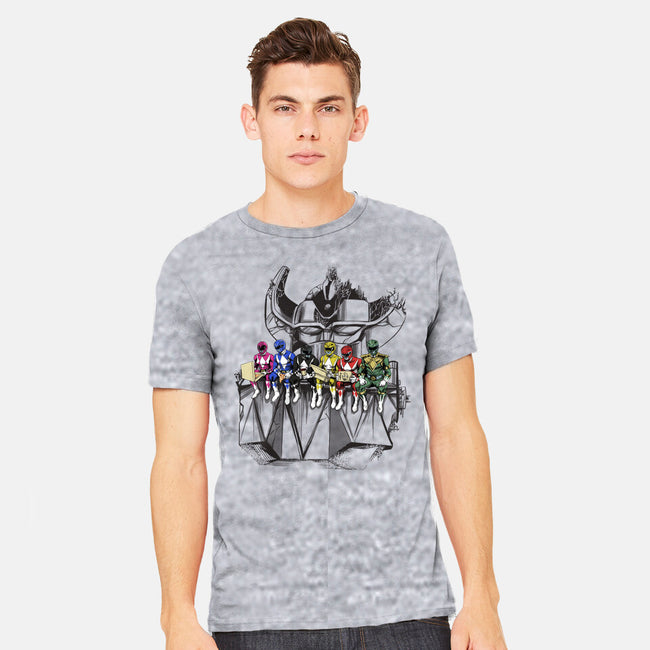 Lunch Atop A Mega-mens heavyweight tee-zascanauta