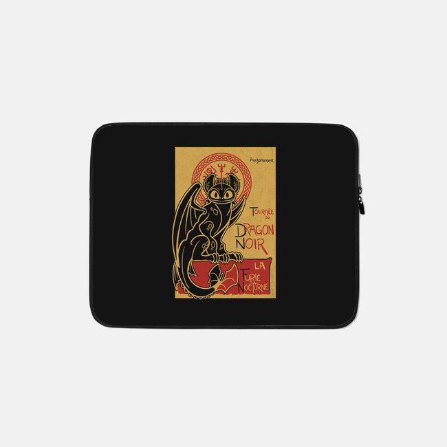 La Furie Nocturne-none zippered laptop sleeve-Bezao Abad