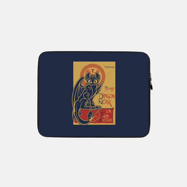 La Furie Nocturne-none zippered laptop sleeve-Bezao Abad