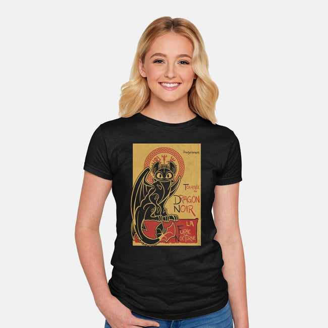 La Furie Nocturne-womens fitted tee-Bezao Abad