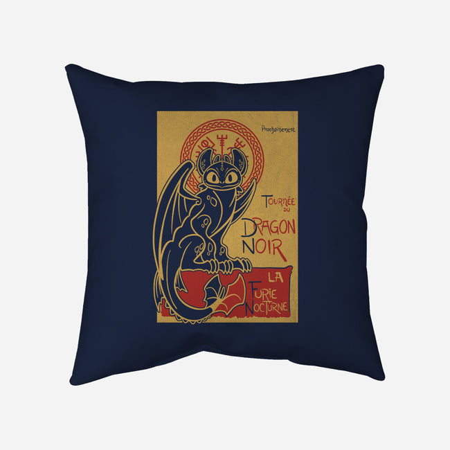 La Furie Nocturne-none removable cover w insert throw pillow-Bezao Abad