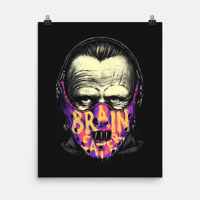 Brain Eater-none matte poster-glitchygorilla