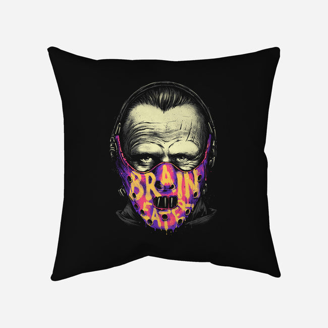 Brain Eater-none removable cover w insert throw pillow-glitchygorilla
