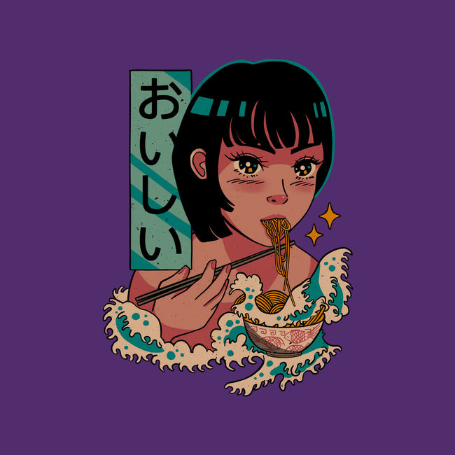 Tasty Waves Of Ramen-womens fitted tee-pescapin