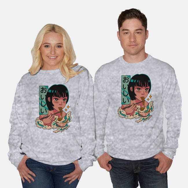 Tasty Waves Of Ramen-unisex crew neck sweatshirt-pescapin
