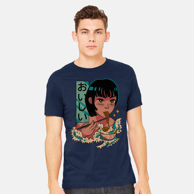 Tasty Waves Of Ramen-mens heavyweight tee-pescapin
