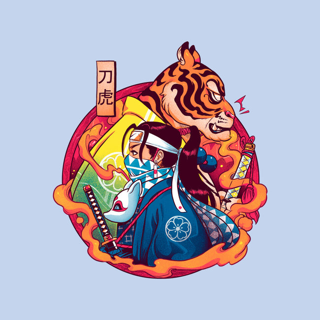 Katana Tiger-womens fitted tee-Bruno Mota