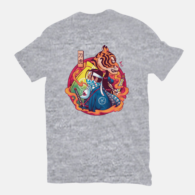 Katana Tiger-womens fitted tee-Bruno Mota