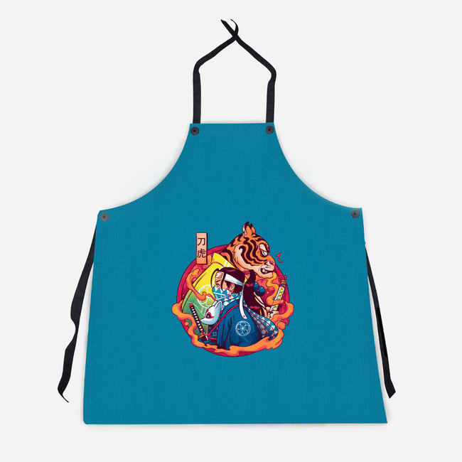 Katana Tiger-unisex kitchen apron-Bruno Mota