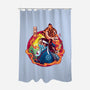 Katana Tiger-none polyester shower curtain-Bruno Mota