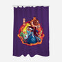 Katana Tiger-none polyester shower curtain-Bruno Mota