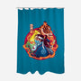 Katana Tiger-none polyester shower curtain-Bruno Mota