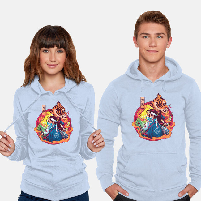 Katana Tiger-unisex pullover sweatshirt-Bruno Mota