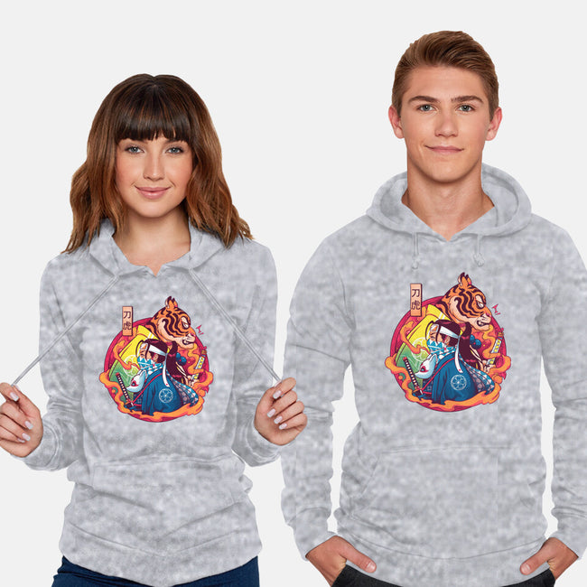 Katana Tiger-unisex pullover sweatshirt-Bruno Mota