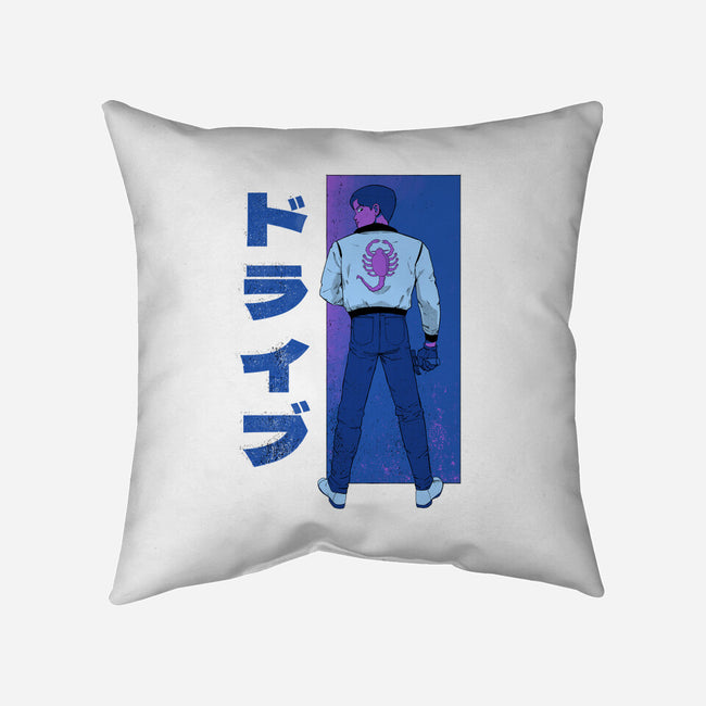 Japanese Driver-none removable cover w insert throw pillow-Hafaell