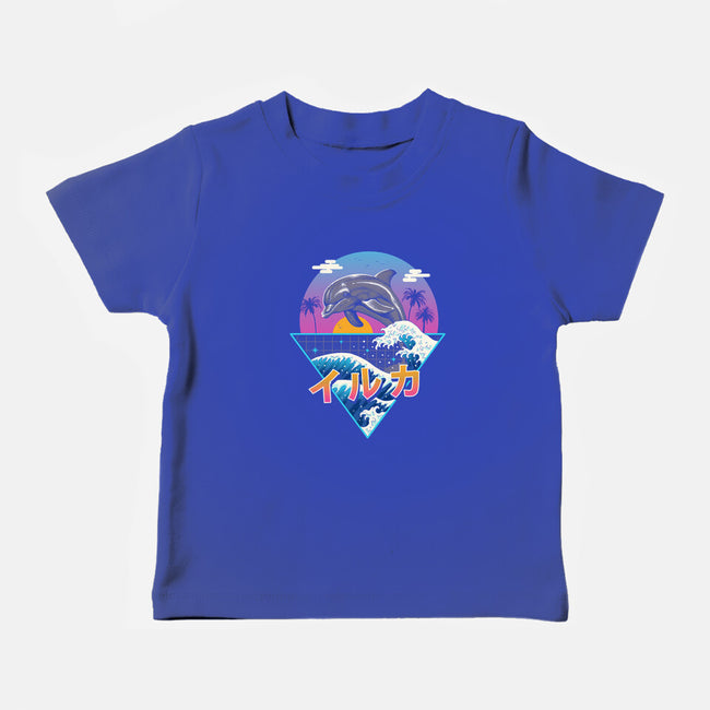 Dolphin Wave-baby basic tee-vp021