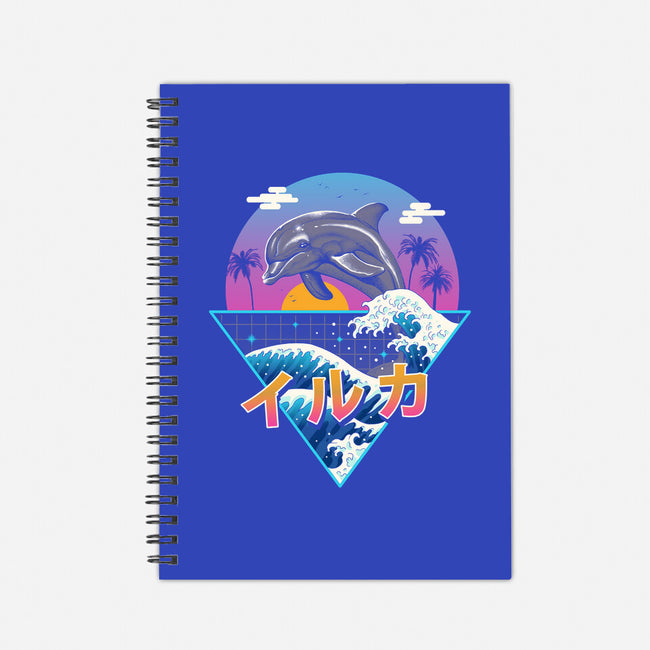 Dolphin Wave-none dot grid notebook-vp021