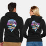 Dolphin Wave-unisex zip-up sweatshirt-vp021