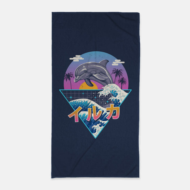 Dolphin Wave-none beach towel-vp021