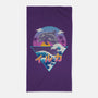 Dolphin Wave-none beach towel-vp021