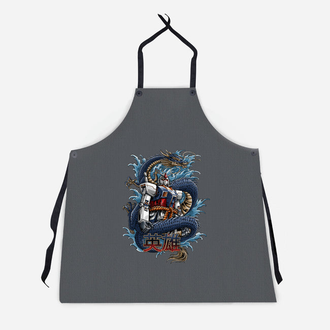 Gundam Dragon Force-unisex kitchen apron-SecondSyndicate