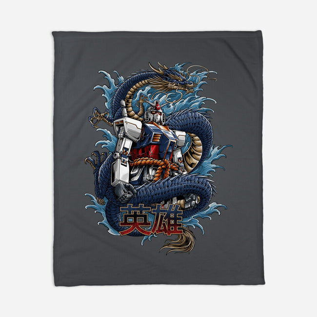 Gundam Dragon Force-none fleece blanket-SecondSyndicate