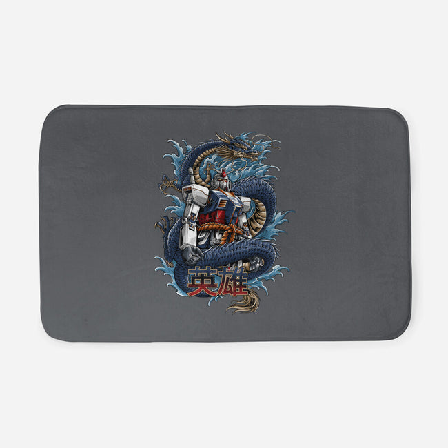 Gundam Dragon Force-none memory foam bath mat-SecondSyndicate