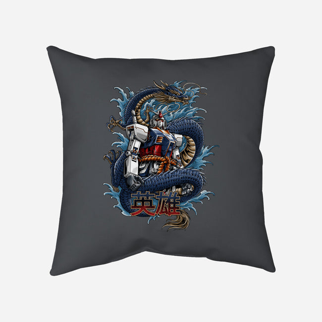 Gundam Dragon Force-none non-removable cover w insert throw pillow-SecondSyndicate