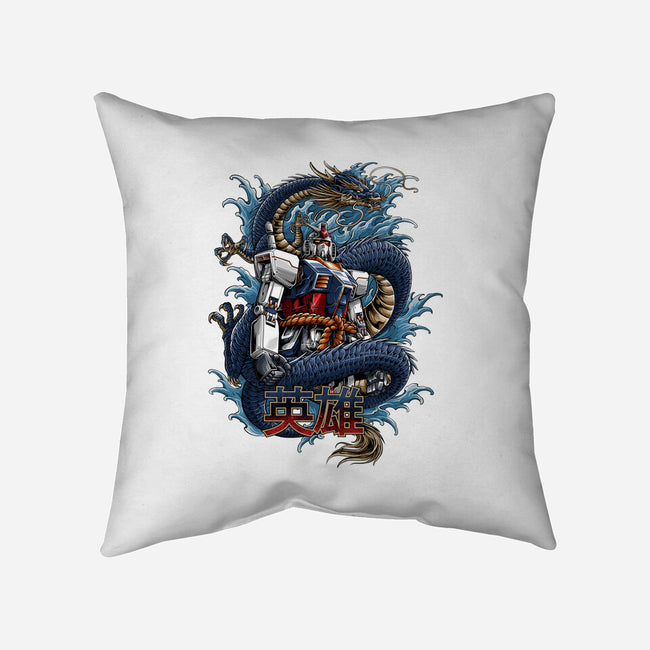 Gundam Dragon Force-none non-removable cover w insert throw pillow-SecondSyndicate