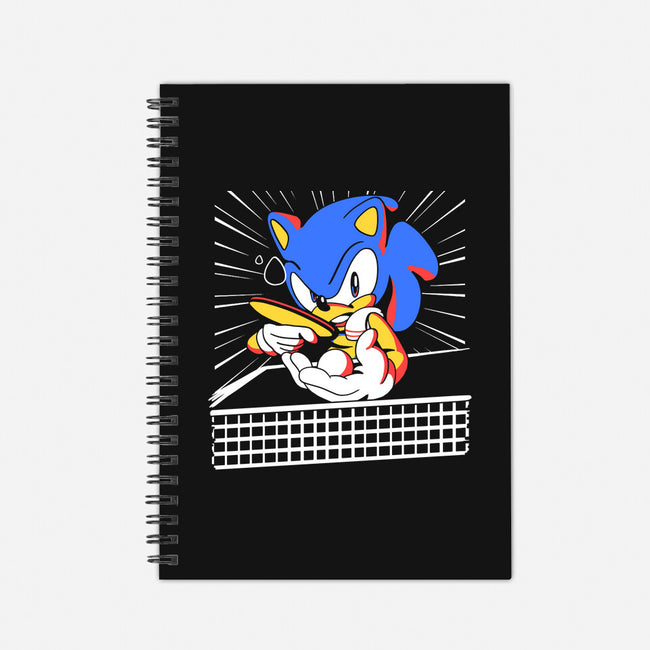 Table Tennis Hedgehog-none dot grid notebook-estudiofitas