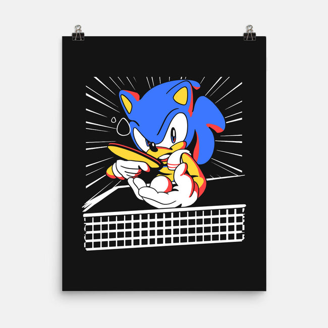 Table Tennis Hedgehog-none matte poster-estudiofitas