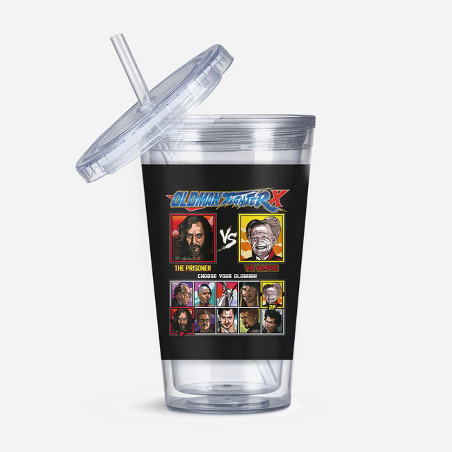 Oldman Fighter-none acrylic tumbler drinkware-Retro Review