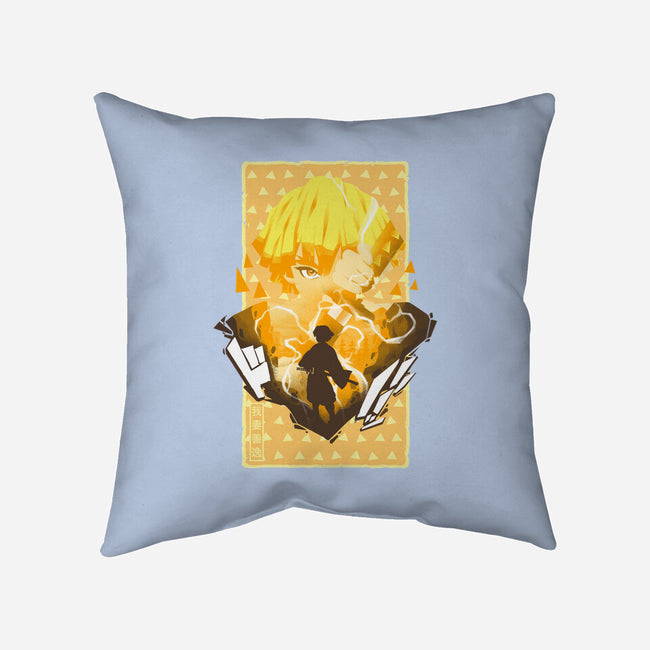 Thunder Breathing II-none removable cover throw pillow-hypertwenty